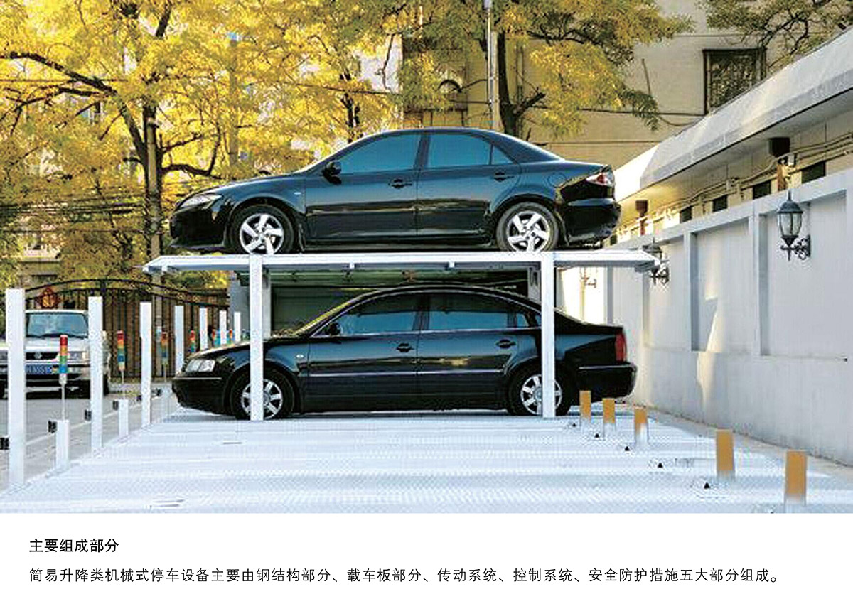 贵阳PJS2D1二层地坑简易升降停车设备主要组成部分.jpg